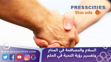 السلام والمصافحة في المنام وتفسير رؤية التحية في الحلم