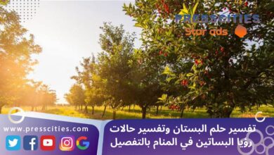 تفسير حلم البستان وتفسير حالات رؤيا البساتين في المنام بالتفصيل