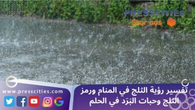 تفسير رؤية الثلج في المنام ورمز الثلج وحبات البَرَد في الحلم